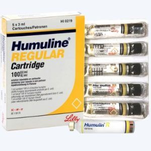 HUMULIN R by Lilly cartridges